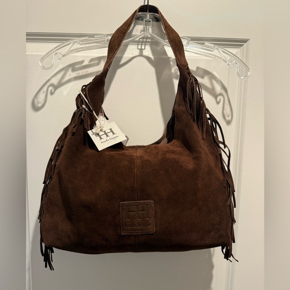 Haute Hippie Handbags - NEW NWT Haunte Hippie Brown Suede Fringe Bag